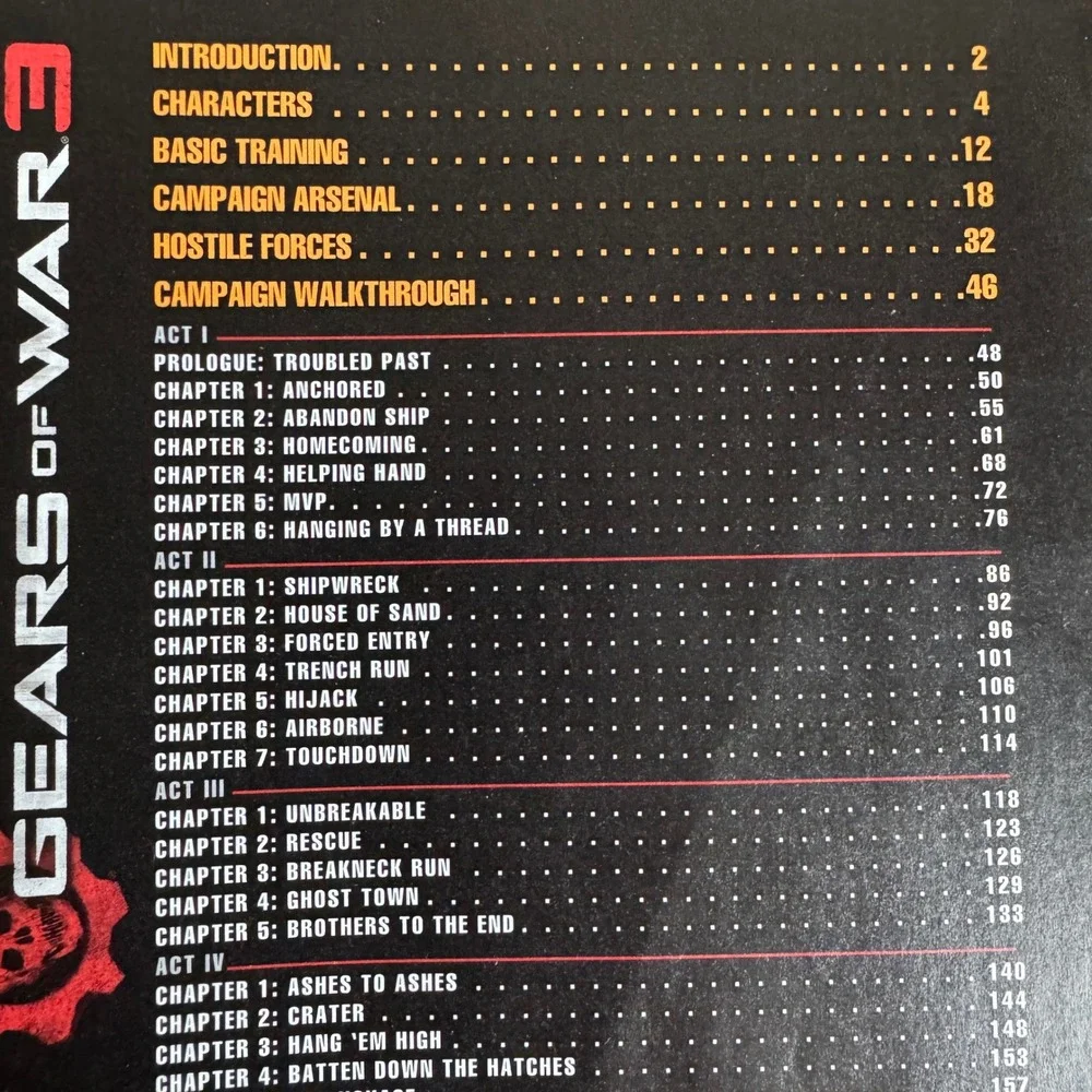 Gears of War 3 Official‎ Game Guide Book Epic Games Strategy Walkthrough